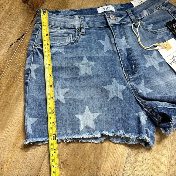 NWT YMI | 4th of July Star Print Jean Shorts Size 5/27 - Picture 9 of 12